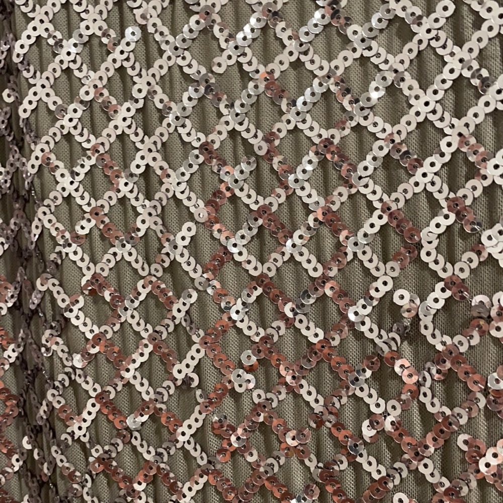 Aqua silver gown - Picture 2 of 4